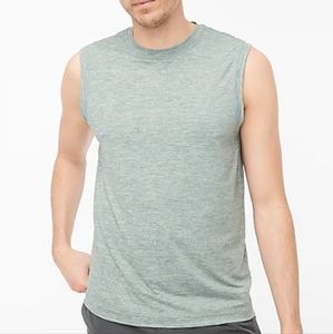 Men's J. Crew Green Performance Muscle Tank Size Large New